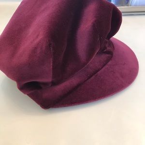 Classic Burberry Velvet Hat